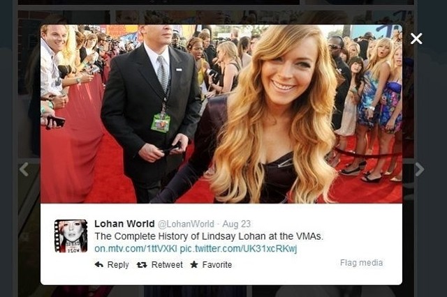 Lindsay Lohan (fot. screen z Twitter.com)