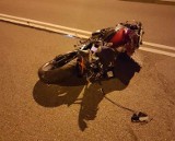 Wypadek motocyklisty na Generała Maczka (zdjęcia)