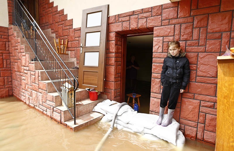 Powódź w Trześni.