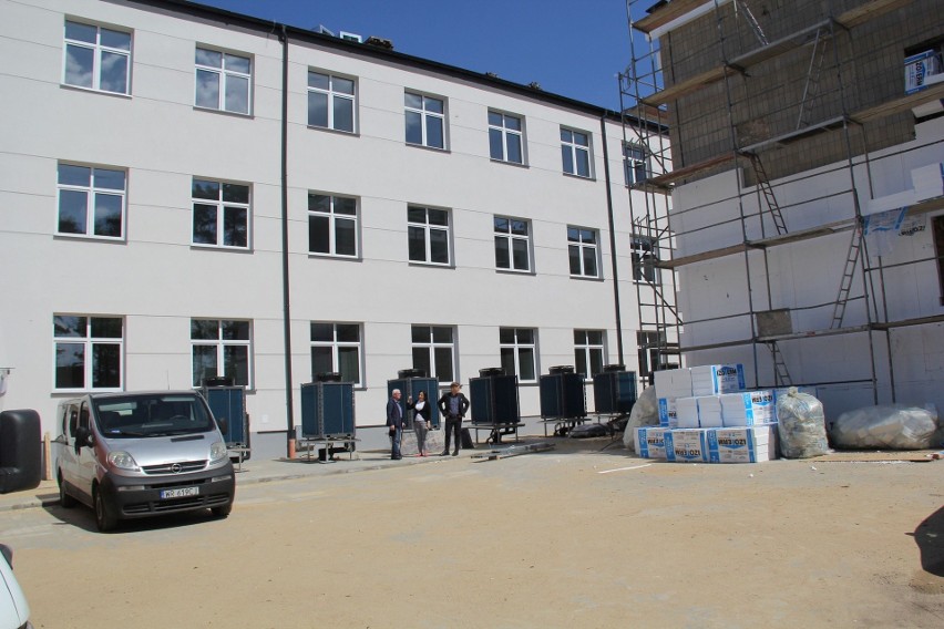 Drugi pawilon szpitala w Pionkach już prawie gotowy. Zobacz najnowsze zdjęcia z placu budowy