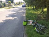 Potrącenie rowerzystki w Piotrkowie Kujawskim. Kobieta trafiła do szpitala