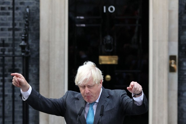 W swoim ostatnim przemówieniu Boris Johnson skupił się na swoich osiągnięciach.