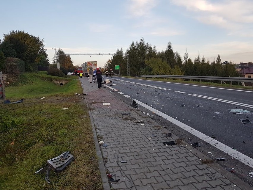 Wypadek na drodze krajowej 94 w Sienicznie. Zderzyły się...