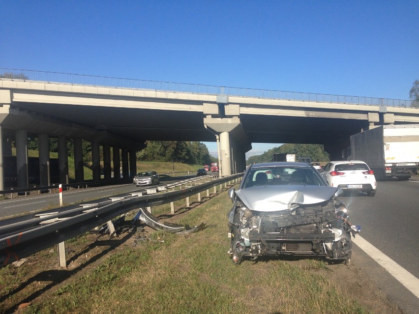 Wypadek na autostradzie A4