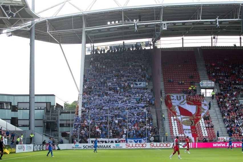 Kibice Lecha na meczu z Utrechtem (0:0)