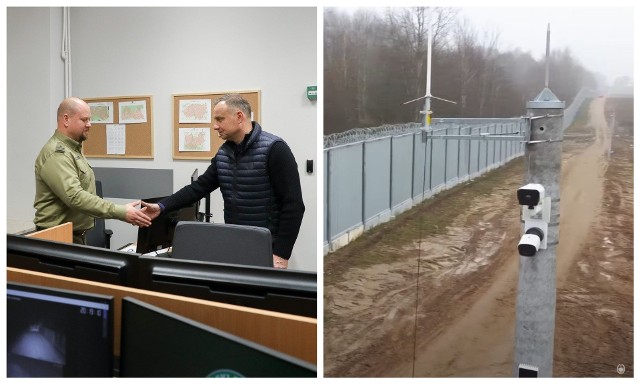 Prezydent Andrzej Duda w Centrum Nadzoru w Białymstoku. Stąd monitorowana jest granica