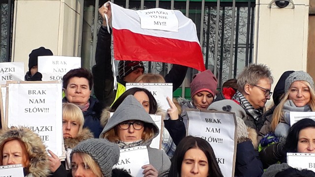 Pikieta urzędników sądowych w Gdyni, 19.12.2018