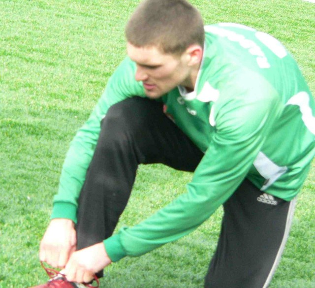 Paweł Tarnowski, strzelił dwa gole dla Radomiaka w meczu z Pogonią w Siedlcach.