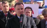 Andrzej Duda w Łomży otrzymał replikę buławy marszałkowskiej (wideo)