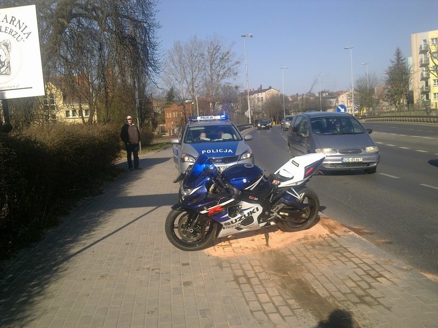 Wypadek koło Straży Pożarnej w Słupsku