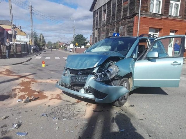 Wypadek w Brańsku. Przyczyną wypadku było wymuszenie pierwszeństwa przejazdu.