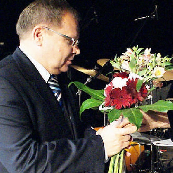Ryszard Orłowski, prezes Solino SA w Inowrocławiu, odbiera gratulacje