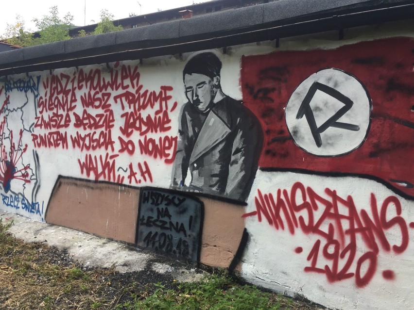 Mural z Adolfem Hitlerem w Nikiszowcu. Czy ktoś odpowie za jego namalowanie? ZDJĘCIA 