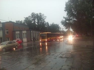 Burza w Łodzi. Nawałnica nad Łodzią. Powalone drzewa, gałęzie na drogach, zalane ulice [ZDJĘCIA]