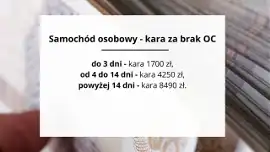 Kara za brak OC 2024 - samochód osobowy