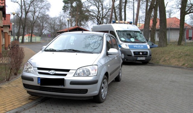 Hyundai na niemieckich numerach rejestracyjnych został zabezpieczony