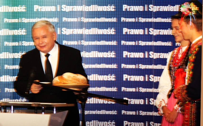 Jarosław Kaczyński na konwencji przedwyborczej w Nowym Sączu [ZDJĘCIA, WIDEO]