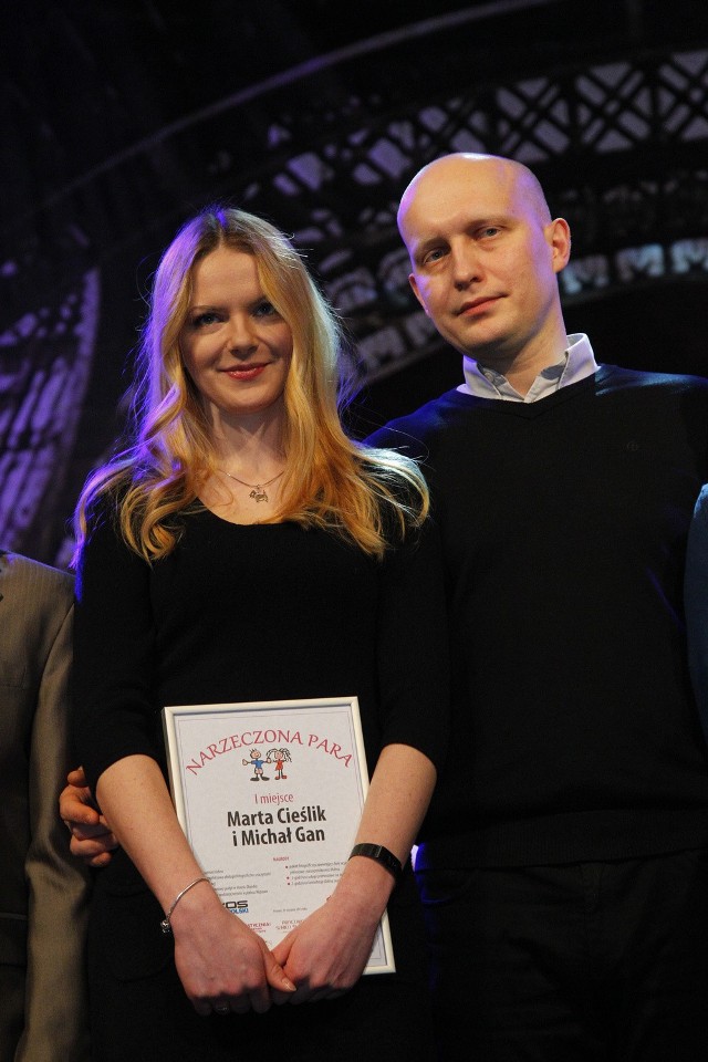 Pierwsze miejsce w plebiscycie "Narzeczona Para" 2012 zajęli Marta Cieślik i Michał Gan