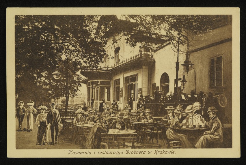 Kawiarnia i Restauracja Drobnera w Krakowie, 1911 r.