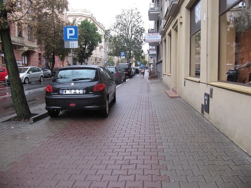 Miejsce parkingowe przy ul. Chopina
