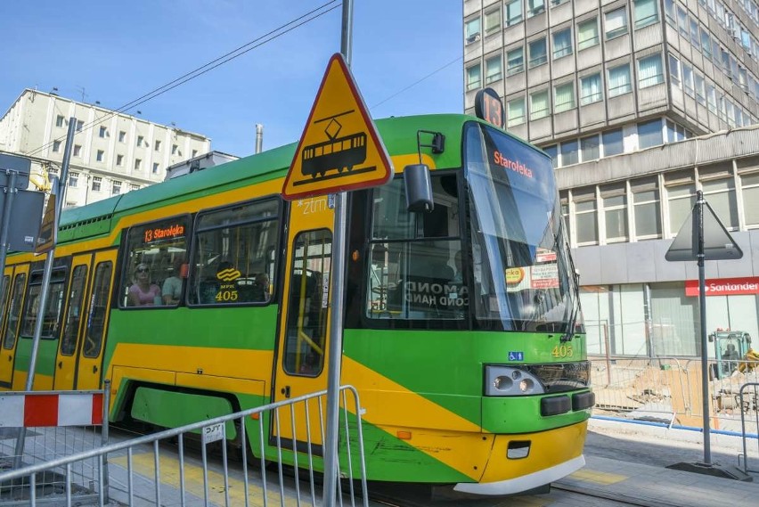 Wielu poznaniaków zaskoczył widok tramwajów kursujących...