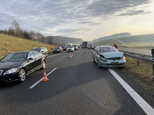 Wypadek na A4 w Staniątkach