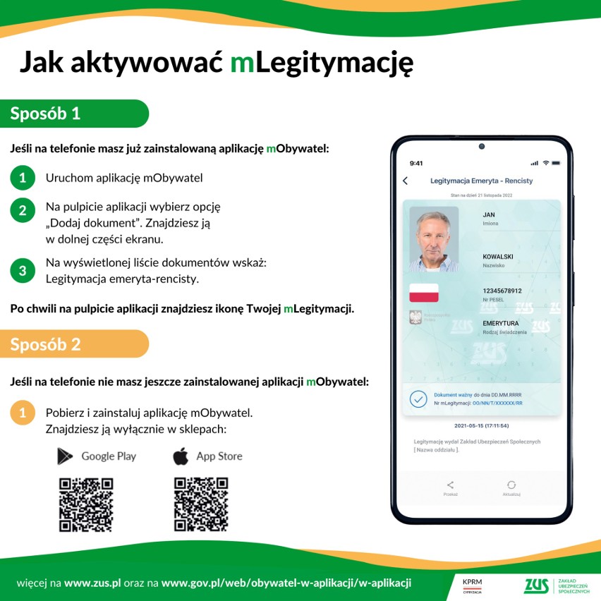 mLegitymacja dla emerytów i rencistów działa od początku...