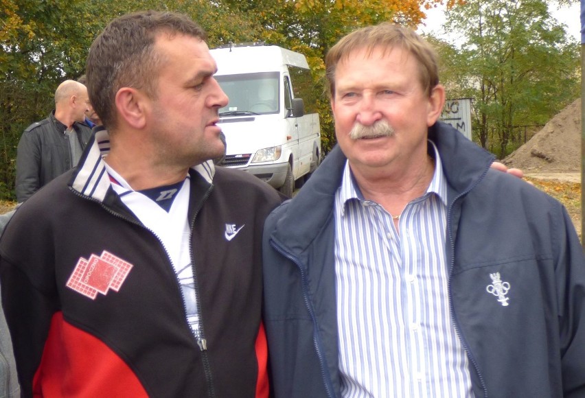 Królowie piłkarskich boisk - Andrzej Szarmach (z prawej) i...