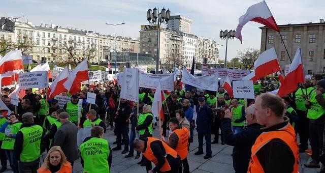 Hodowcy ryb po proteście w Warszawie: - Minister nas zlekceważył 