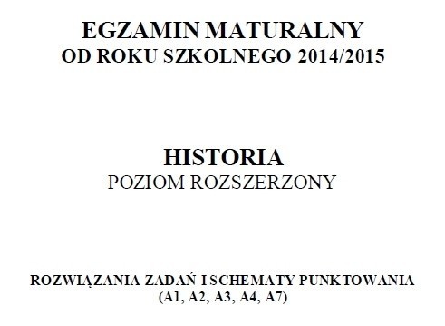 Próbna matura 2014/2015 z CKE - historia (p. rozszerzony)...