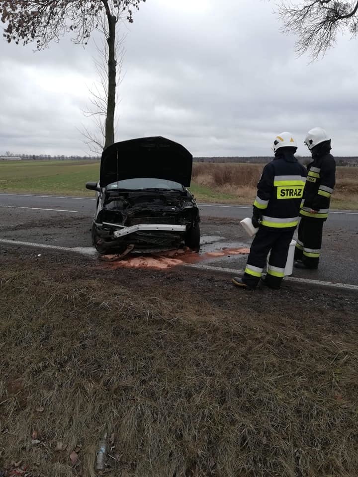 Kolizja w Strojcu koło Praszki.