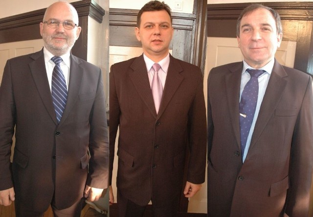 Od lewej: Stanisław Belka, Roland Fabianek, Leszek Kałwak.