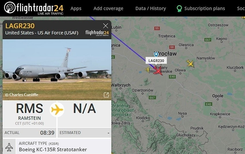 Wojna Rosji z Ukrainą. Wojskowe samoloty latają nad Opolszczyzną. Jakie maszyny pojawiają się na naszym niebie i co tu tutaj robią?