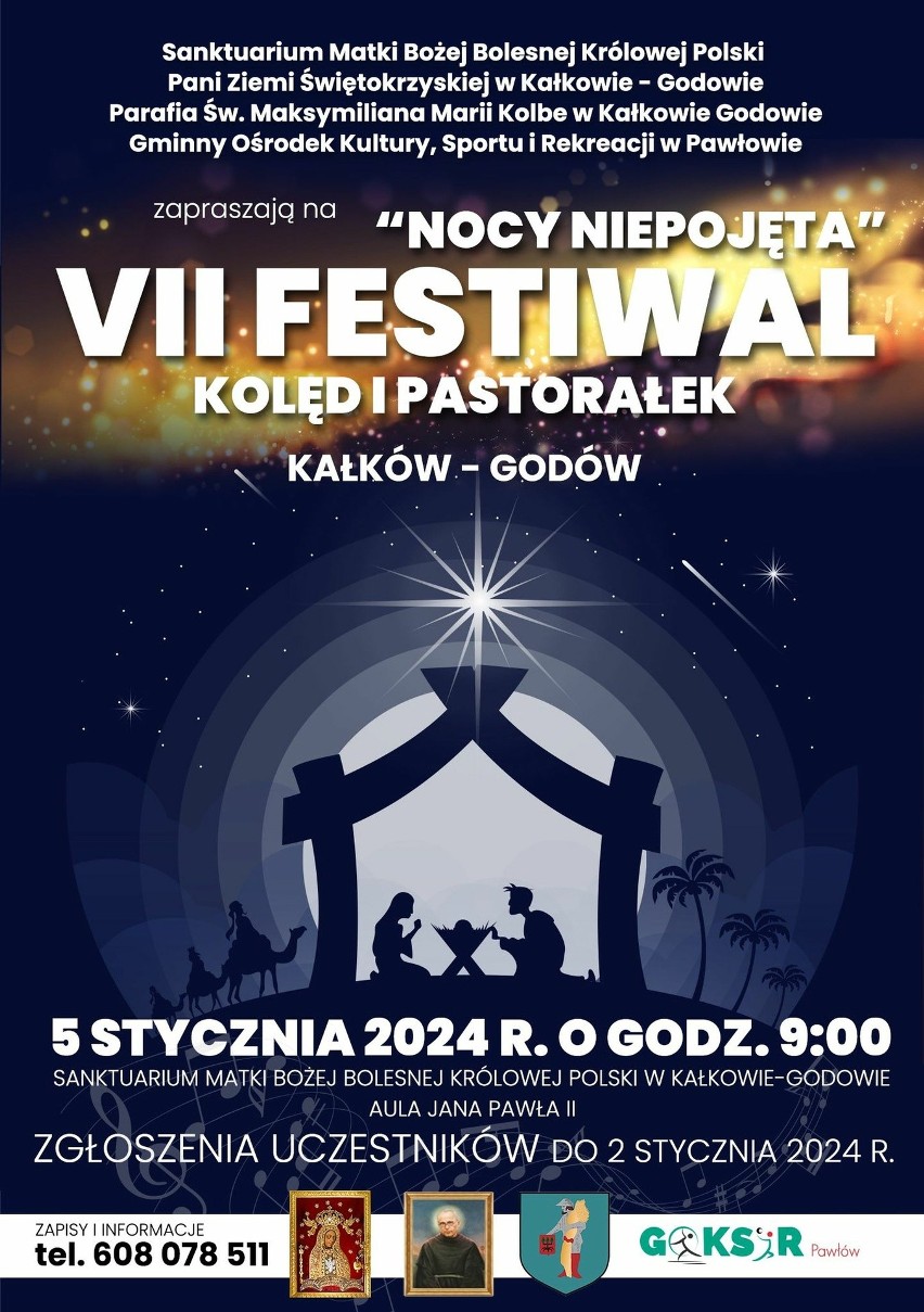 VII Festiwal Kolęd i Pastorałek „Nocy Niepojęta” będzie w Kałkowie. Można się zgłaszać