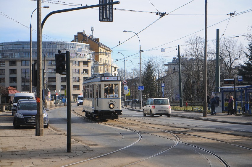 Zabytkowy tramwaj na ulicach Krakowa [ZDJĘCIA, WIDEO]