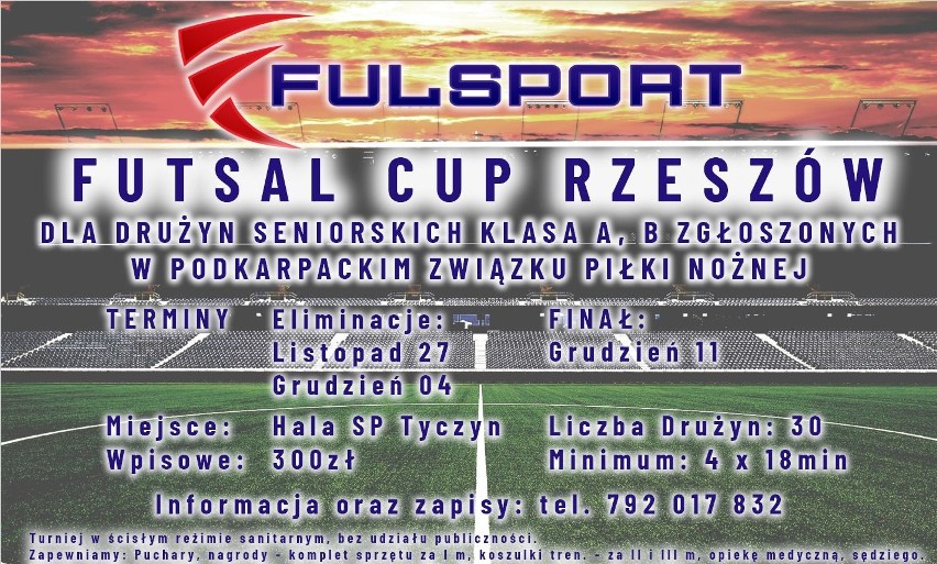 Rusza Fulsport Futsal Cup w Tyczynie. Turniej dla drużyn z niższych lig