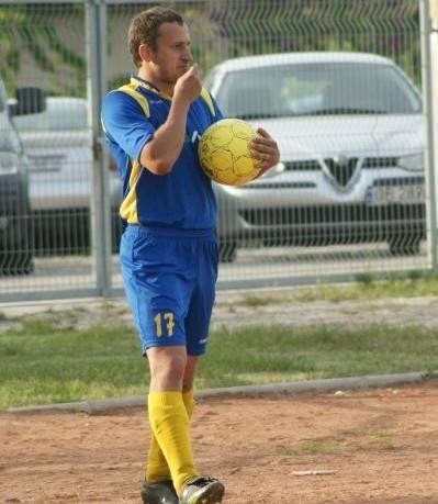 Piotr Tuchowski zdobył dwie bramki dla GKS-u Grodków.