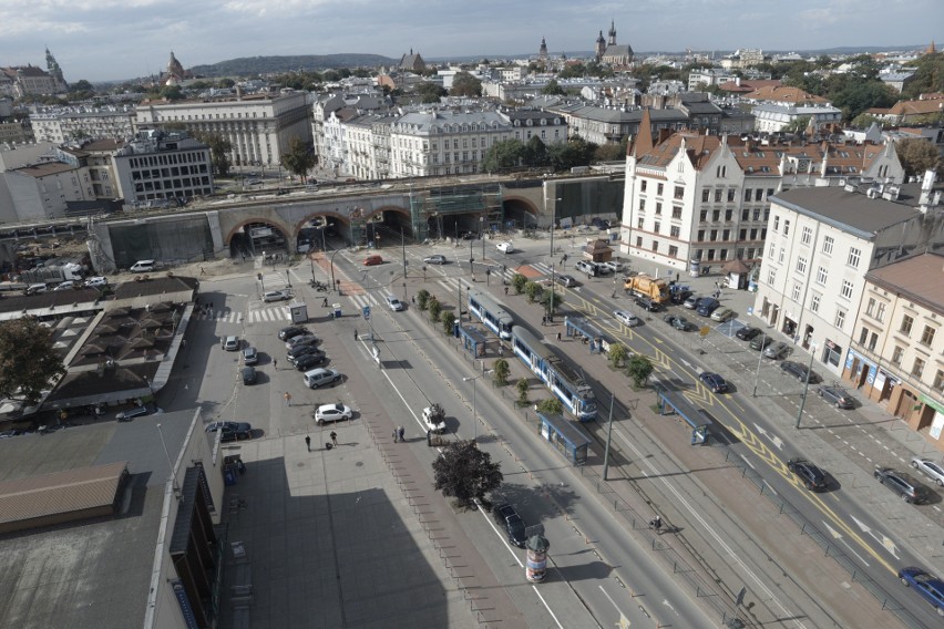 Kraków. Ulica Grzegórzecka przejdzie rewolucję. Zmienić ma się plac przy Hali Targowej [WIZUALIZACJE]