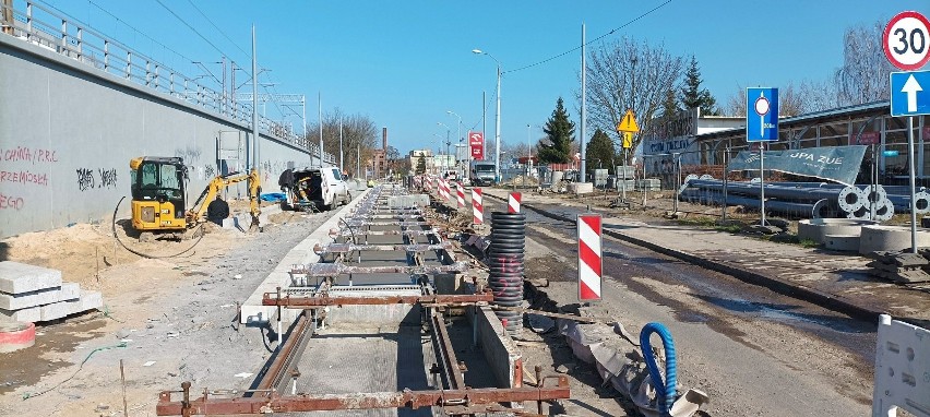 Plac budowy w okolicy dworca Szczecin Główny. - Zakres robót...