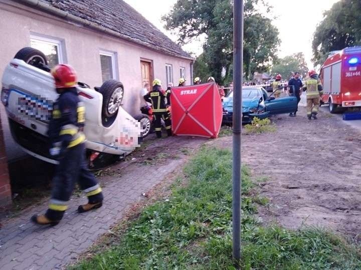 Wypadek w miejscowości Wieniec