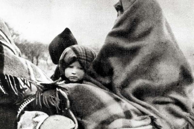Niemieccy uchodźcy, zima 1944&#8211;45.
