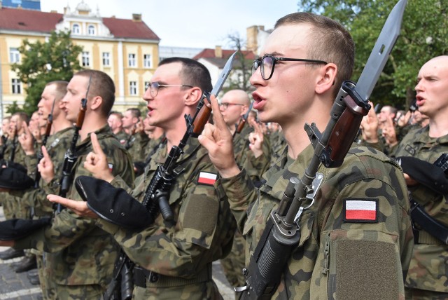 Przysięga wojskowa odbyła się na placu Grunwaldzkim w Gorzowie.