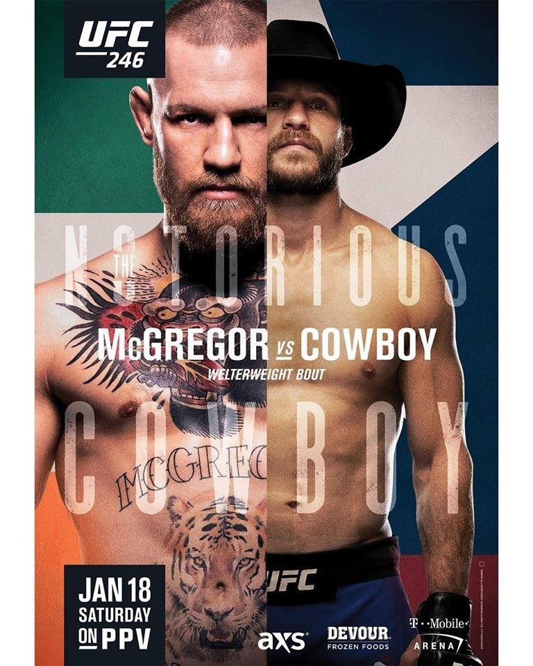 UFC 246. Conor McGregor vs Donald Cerrone.
