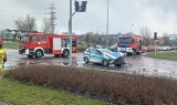 Wypadek radiowozu w Białymstoku. Policyjny samochód na sygnale staranował fiata