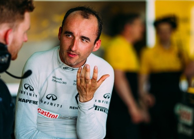 Robert Kubica podczas testów w Walencji