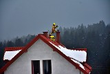 Biecz. Pożar w budynku przy ulicy Bochniewicza. Na miejsce zadysponowane zostało kilka jednostek PSP oraz OSP