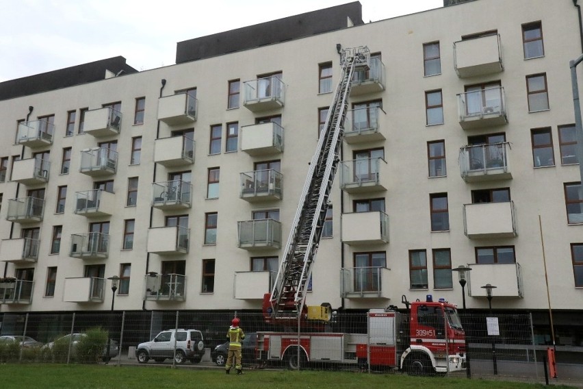 Interwencja służb przy ul. Ślężnej we Wrocławiu 20.09.2021