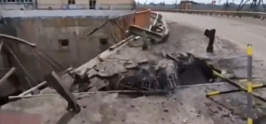 Most został ostrzelany przez ukraińskie siły zbrojne