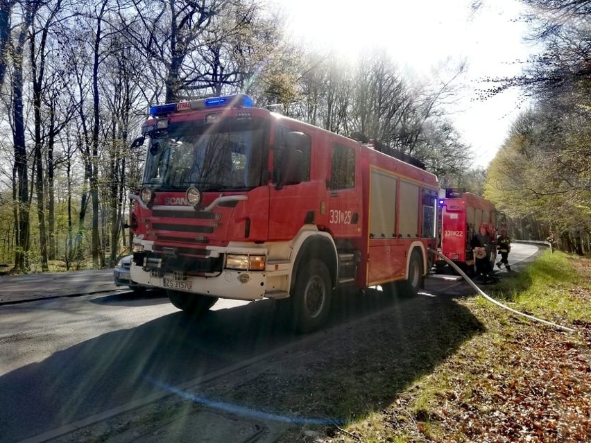 W czwartek popołudniu koszalińscy strażacy musieli gasić...