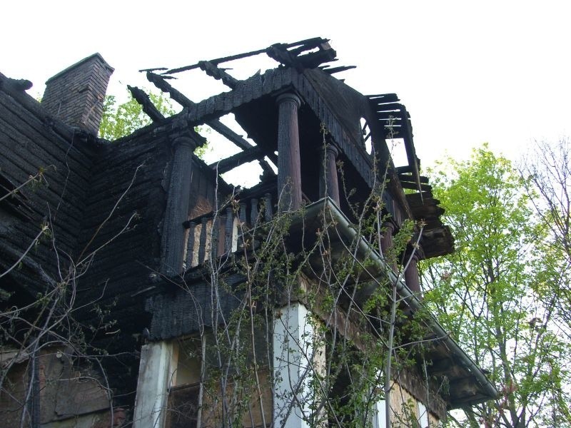 Pożar strawił poddasze willi przy ul. Kasprowicza w Gdyni